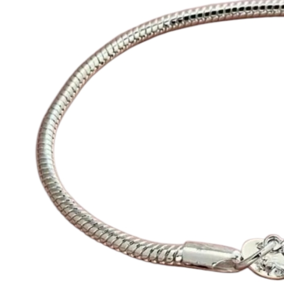 Elegant Silver Bracelet 3 MM Snake Bone Bracelet - Picture 4 of 5